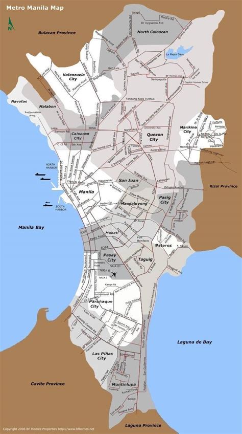 Bagong Barrio map satellite // Philippines, Metro Manila.